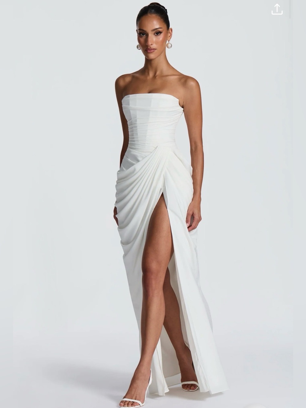 Babyboo Cyra White Maxi Dress - Picture 5 of 9
